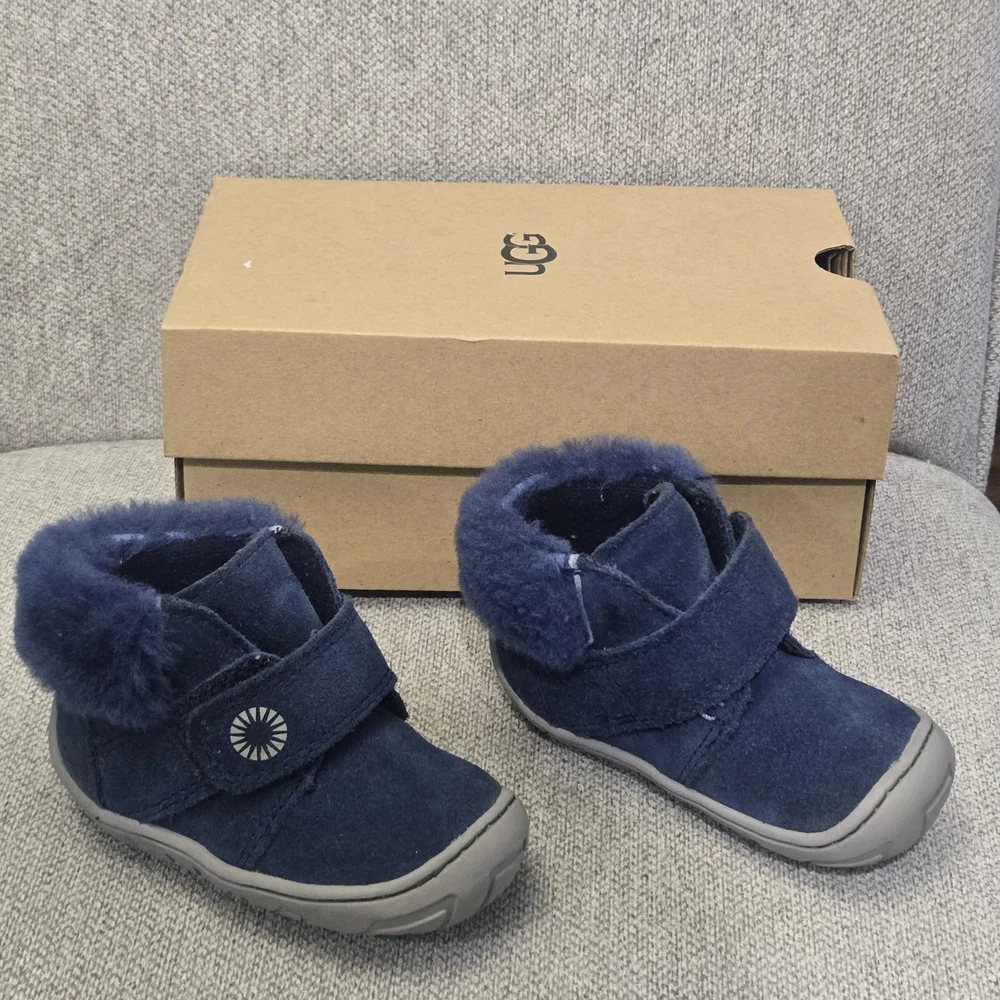 EUC WITH BOX UGG T Jorgen Navy Blue Baby Boots